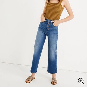 Madewell Slim Wide-Leg Jeans in Olympia Wash